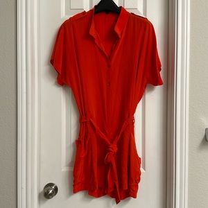Rachel Zoe Red Romper